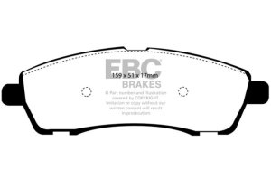 Ford Excursion Brake Pads - Rear - EBC - Yellowstuff - `00-`02 Ford Excursion Brake Pads - Rear - EBC - Yellowstuff - `00-`02