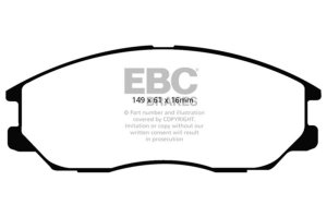 Hyundai XG 350 Brake Pads - Front - EBC - Yellowstuff - `04-`05 Hyundai XG 350 Brake Pads - Front - EBC - Yellowstuff - `04-`05