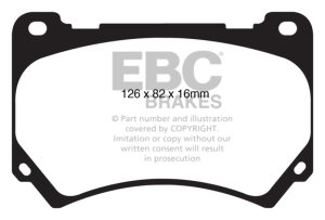 Hyundai Equus Brake Pads - Front - EBC - Yellowstuff - `11-`27