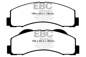 Ford Expedition Brake Pads - Front - EBC - Yellowstuff - `15-`27