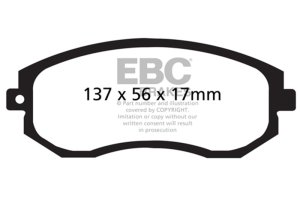 Scion FR-S Brake Pads - Front - EBC - Yellowstuff - `12-`27