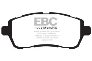Ford Fiesta Brake Pads - Front - EBC - Yellowstuff - `10-`27