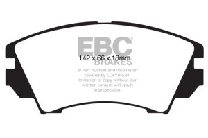 Buick Allure Brake Pads - Front - EBC - Yellowstuff - `10-`27