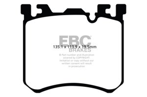 BMW X5M Brake Pads - Front - EBC - Yellowstuff - `10-`27