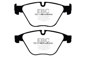 BMW 535i Brake Pads - Front - EBC - Yellowstuff - `10-`27