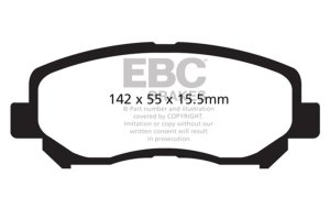 Mazda CX-5 Brake Pads - Front - EBC - Yellowstuff - `12-`27