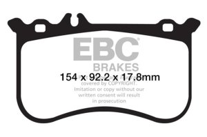 Mercedes-Benz CL550 Brake Pads - Front - EBC - Yellowstuff - `10-`11