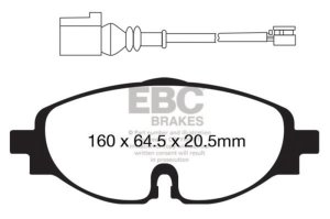 Audi A3 Brake Pads - Front - EBC - Yellowstuff - `14-`27