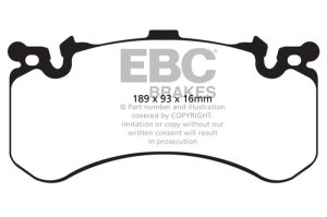 Audi A8 Quattro Brake Pads - Front - EBC - Yellowstuff - `11-`27