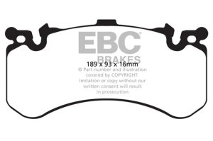Audi A8 Quattro Brake Pads - Front - EBC - Yellowstuff - `11-`27