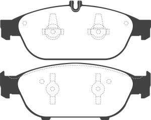 Mercedes-Benz E550 Brake Pads - Front - EBC - Yellowstuff - `12-`27
