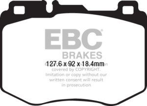 Mercedes-Benz C400 Brake Pads - Front - EBC - Yellowstuff - `15-`16