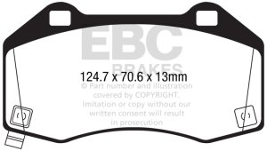 Mazda Miata MX-5 Brake Pads - Front - EBC - Yellowstuff - `16-`27