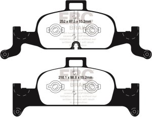 Audi A4 Allroad Quattro Brake Pads - Front - EBC - Yellowstuff - `18-`27