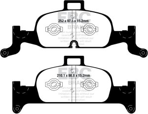 Audi A4 Allroad Quattro Brake Pads - Front - EBC - Yellowstuff - `18-`27