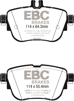 Mercedes-Benz E300 Brake Pads - Rear - EBC - Yellowstuff - `17-`27
