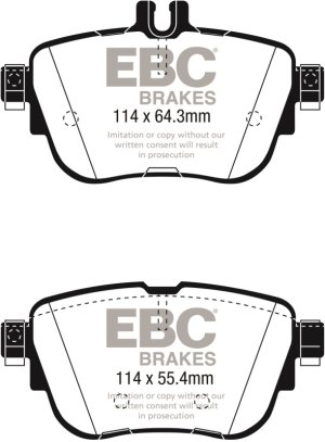 Mercedes-Benz E300 Brake Pads - Rear - EBC - Yellowstuff - `17-`27