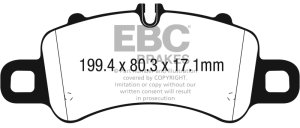 Porsche Boxster Brake Pads - Front - EBC - Yellowstuff - `16-`27