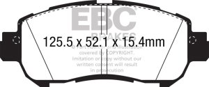 Nissan Kicks Brake Pads - Front - EBC - Yellowstuff - `18-`27