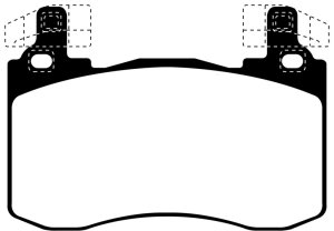 Genesis G70 Brake Pads - Front - EBC - Yellowstuff - `19-`27