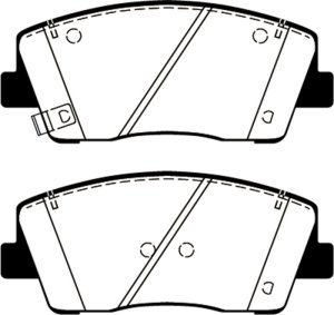 Genesis G70 Brake Pads - Front - EBC - Yellowstuff - `19-`27