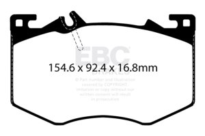 Mercedes-Benz A35 AMG Brake Pads - Front - EBC - Yellowstuff - `20-`27