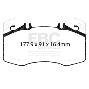 Mercedes-Benz CLA45 AMG Brake Pads - Front - EBC - Yellowstuff - `20-`27