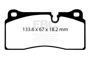 BMW M2 Brake Pads - Rear - EBC - Yellowstuff - `18-`27