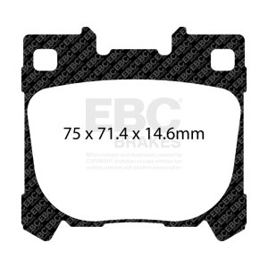 Toyota GR Yaris Brake Pads - Rear - EBC - Yellowstuff - `22-`27