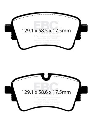 Audi A4 Brake Pads - Rear - EBC - Yellowstuff - `20-`27
