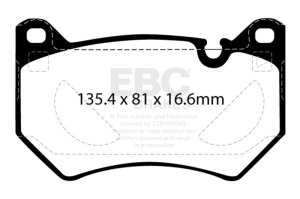 Audi Q5 Brake Pads - Front - EBC - Yellowstuff - `18-`27