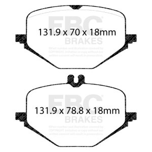 Mercedes-Benz G63 AMG Brake Pads - Rear - EBC - Yellowstuff - `18-`27