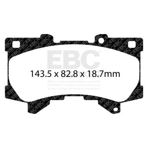 Lexus LX600 Brake Pads - Front - EBC - Yellowstuff - `22-`27