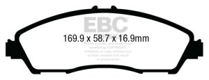 Acura MDX Brake Pads - Front - EBC - Yellowstuff - `14-`27