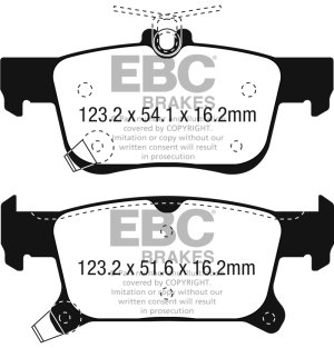 Buick Envision Brake Pads - Rear - EBC - Yellowstuff - `16-`27