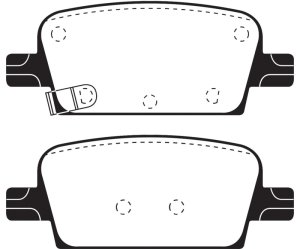 Chevrolet Malibu Brake Pads - Rear - EBC - Yellowstuff - `16-`27