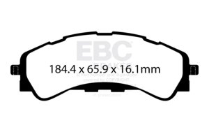Ford Ranger Brake Pads - Performance - Front - EBC - Yellowstuff - `19-`27