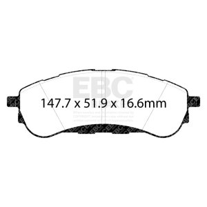 Ford Ranger Brake Pads - Rear - EBC - Yellowstuff - `19-`27