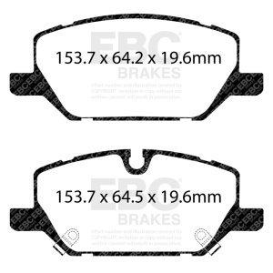Cadillac CT5 Brake Pad Sets - Front - EBC - Yellowstuff - `20-`27