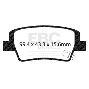 Hyundai Elantra Brake Pads - Rear - EBC - Yellowstuff - `21-`27