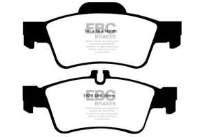 Mercedes-Benz CLS500 Brake Pads - Rear - EBC - Bluestuff NDX - `05-`07