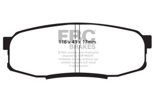 Toyota Land Cruiser Brake Pads - EBC - Bluestuff NDX - `08-`21