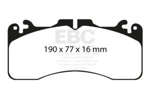 Lexus GS-F Brake Pads - Front - EBC - Bluestuff NDX - `16-`27