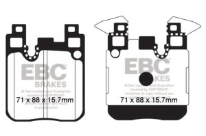 BMW 335i Brake Pads - Rear - EBC - Bluestuff NDX - `13-`18 BMW 335i Brake Pads - Rear - EBC - Bluestuff NDX - `13-`18