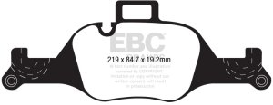 BMW 430 Gran Coupe Brake Pads - Front - EBC - Bluestuff - `22-`27
