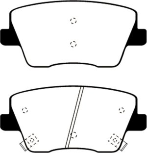 Hyundai Veloster Brake Pads - Rear - EBC - Bluestuff NDX - `19-`27 Hyundai Veloster Brake Pads - Rear - EBC - Bluestuff NDX - `19-`27