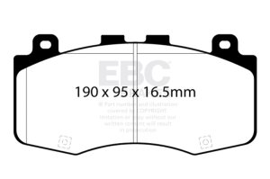 Jeep Grand Cherokee Trackhawk Brake Pads - Front - EBC - Bluestuff NDX - `18-`27