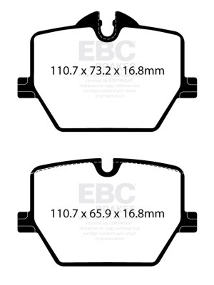 BMW 3 Series Brake Pads - Front - EBC - Bluestuff NDX - `21-`27 BMW 3 Series Brake Pads - Front - EBC - Bluestuff NDX - `21-`27