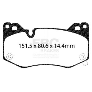 Cadillac CT4 Brake Pads - Front - EBC - Bluestuff NDX - `20-`27