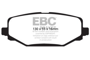 Chrysler Town & Country Brake Pads - Rear - EBC - Greenstuff 6000 Series - `12-`27